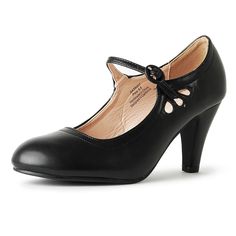 PRICES MAY VARY. BEST OF BOTH: The classic mary janes shoes for women look with an updated Oxford pattern. With their unique feminine flair, these heels are a must-have for every fashionable woman. RETRO FOR DAYS: 1950s shoes for women, this shoe is a throwback. Stand out at your next themed event. These mary janes will be great for bridal shoes and wedding shoe. SECURE AND ADJUSTABLE: These women's dress shoes have a adjustable buckle strap that adds a secure fit, allowing you to customize the 50’s Shoes, Black Heels Vintage, 1940 Shoes, 1950s Heels, 20s Shoes, Wide Width Shoes For Women, 60s Shoes, Radium Girls, 1950s Shoes