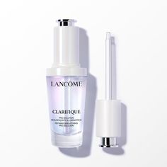 A brightening serum that visibly reduces dark spots and post-acne marks and tightens the look of pores. WHAT IT IS Clarifique Pro-Solution is a concentrated brightening serum formulated with 10% PHA (polyhydroxy acid), niacinamide, and beech bud extract that delivers powerful results over time without being harsh on skin. Women see brighter skin in one week and visibly tighter pores in four weeks. In eight weeks, dark spots and post-acne mark skin discoloration are visibly reduced. From light to Lancome Clarifique, Lancome Skincare, Post Acne Marks, Morning Skin Care Routine, Acne Spots, Oily Skin Care, Skin Discoloration, Acne Marks, Gentle Exfoliator