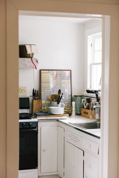 the kitchen is clean and ready for us to use in their home or work space