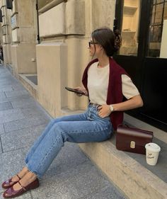 Burgundy Fashion, Parisian Chic, Looks Style, Winter Looks, Outfits Ideas