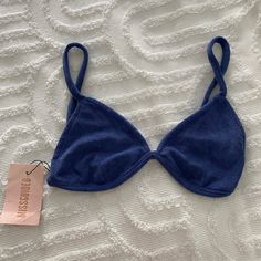 Super Cute Top Just Too Small On Me! Brand New W Tags. Could Also Fit A 4 As Seen On Emma Chamberlain Blue Summer Bra For Poolside, Blue Bra For Poolside And Summer, Summer Poolside Blue Bra, Summer Beachwear Blue Bra, Blue Swim Bra For Summer, Blue Summer Bra With Built-in Support, Blue Summer Bra For Vacation, Blue Summer Vacation Bra, Blue Beachwear Bra For Swimming