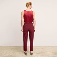 Crafted from 100% machine-washable silk (seriously), this easy tank top features a scoop neck and a silhouette you can wear tucked or untucked. Lingerie snaps ensure your bra remains out of sight. Color note: Dune is a warm, sandy shade of gray. Made in China with fabric from China. Red Silk Sleeveless Top, Silk V-neck Tank Top, Sleek Silk V-neck Camisole, Bra Strap Holder, Red Seamless Sleeveless Camisole, Red Moisture-wicking Athleisure Tank Top, Bra Straps, Silk Charmeuse, Best Black