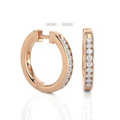 Round Diamond Hoop Earrings, 1 CT Round Cut Natural Diamond Hoop Earrings, Gold Huggie Earrings, Wedding Earrings, Earrings Gift for Wife. ● Greetings to Everyone Visiting our Shop! Delighted to Have You Here. ● 𝐄𝐚𝐫𝐫𝐢𝐧𝐠𝐬 𝐃𝐞𝐭𝐚𝐢𝐥𝐬 ➝ Metal Type: 10K/14K/18K ➝ Metal Tone: Rose/White/Yellow ➝ Hallmark: Yes ➝ Ring Box: Yes ● 𝐃𝐢𝐚𝐦𝐨𝐧𝐝 𝐃𝐞𝐭𝐚𝐢𝐥𝐬 ➝ Type: Natural Earth Mined Diamond ➝ Carat Weight: 1 CT (App.) ➝ Shape: Round ➝ Color: EF/FG ➝ Clarity: VS/SI ➝ Cut: Round Brilliant Wedding Huggie Hoop Earrings With Channel Set, Rose Gold Hoop Diamond Earrings For Wedding, Wedding Hoop Diamond Earrings Channel Set, Classic Channel Set Hoop Earrings For Wedding, Wedding Hoop Earrings Channel Set, Round Channel Set Earrings For Wedding, App Form, Gold Huggie Earrings, Diamond Huggie Earrings