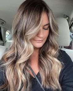 Brunette With Teasy Lights, Very Blonde Balayage, Front Long Layers, Teasy Lights Blonde, Heavy Blonde Highlights, Expensive Brunette, Teasy Lights, Blonde Long Hair, Color Extensions