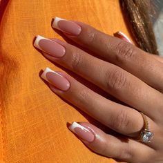 French Tip Acrylic Nails, Her Nails, Work Nails, Classy Acrylic Nails, Acrylic Nails Coffin Short, Fire Nails, Chic Nails, Best Acrylic Nails, Square Nails