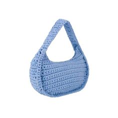 Shoulder bag made with crochet technique. the bag contains one compartment.    h20 cm x w35 cm x d9 cm    100% polyester Blue Crochet Shoulder Bag With Braided Handles, Blue Crochet Bag With Braided Handles For Everyday, Blue Crochet Bag With Top Handle For Everyday Use, Everyday Crochet Top Handle Shoulder Bag, Blue Crochet Bag With Handles For Everyday Use, Blue Crochet Shoulder Bag With Handles, Blue Crochet Shoulder Bag For Everyday, Crochet Satchel Bag For Daily Use, Blue Crochet Bag With Double Handle For Everyday Use