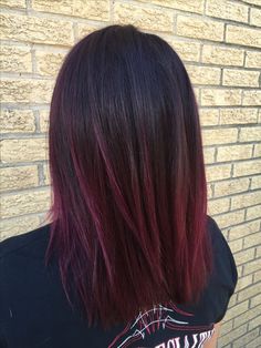 Purple Burgundy Hair Color, Purple Burgundy Hair, Maroon Hair, Hair Color Burgundy, Dark Red Hair, Hair Color Purple, Hair Red, Burgundy Hair, Trendy Hair Color