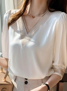 KAILA EMBROIDERED BLOUSE Embroidery V-Neck Faux silk, polyester Loose elegant fit True to size Adjastable Cufs SIZE BUST LENGTH LONG SLEEVE SHORT SLEEVE SHOULDER S cm 94 61 56 36 36 inches 37 24 22 14.2 14.2 M cm 98 62 57 37 37 inches 38.6 24.4 22.4 14.6 14.6 L cm 102 63 58 38 38 inches 40.2 24.8 22.8 15 15 XL cm 106 64 59 39 39 inches 41.7 25.2 23.2 15.4 15.4 XXL cm 110 65 60 40 40 inches 43.3 25.6 23.6 15.7 15.7 CARE INSTRUCTIONS: Don't Bleach, Don't dry clean, Don't iron, for better washing r Graphic Pant, Blouse Embroidery, Crop Top Sweatshirt, Corsets And Bustiers, Embroidery Blouse, Plus Size Top, Plus Size Lingerie, Plus Size Swimwear, Embroidered Blouse