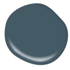 the dark gray paint is shown in an oval, flat - topped shape and has a matt finish