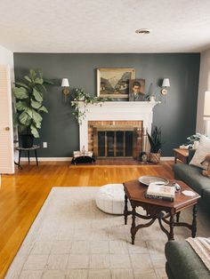 the living room is clean and ready for guests to use it as a focal point