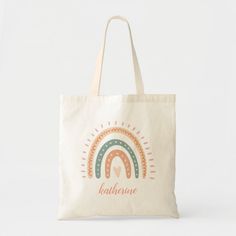 Cute Modern Pastel Boho Rainbow Tote Bag Color: Natural. Gender: unisex. Age Group: adult. Polka Dot Tote Bag, Map Tote Bag, Pastel Boho, Boho Tote Bag, Upcycled Bag, Everyday Tote Bag, Boho Tote, Leather Tote Bag Women, Craft Tote Bag