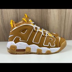 Nike Air More Uptempo Gs Wheat Pollen Dq4713-700 Size 6y / Women’s Size 7.5 Brand New 100% Authentic Never Worn Comes With Box These Are My Actual Pictures Of The Item With Every Possible Angles. For Better Judgment, Please Review The Pics For Details And Msg If You Have Concerns Or Questions. Thank You! Nike Brown Basketball Shoes With Rubber Sole, Nike Brown Basketball Shoes With Boost Midsole, Sporty Brown Basketball Shoes With Round Toe, Nike Brown Basketball Shoes, Casual Brown Mid-top Basketball Shoes, Sporty Brown Basketball Shoes With Cushioned Footbed, Casual Brown Nike Basketball Shoes, Nike Brown Basketball Shoes With Cushioned Footbed, Brown Basketball Shoes With Round Toe For Sports