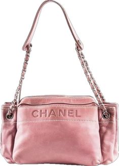 Chanel Pink Bag, Bag 2000s, Chanel Pink, Pink Shoulder Bag, Pink Chanel, Bag Vintage, Powder Pink