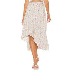 Questions? Leave A Comment Below! White Breezy Maxi Skirt For Spring, Spring Breezy Lined Skirt Bottoms, Breezy Lined Skirt For Spring, Spring Breezy Lined Skirt, Breezy Skirted Bottoms For Spring, White Floral Print Asymmetrical Skirt, White Asymmetrical Floral Print Skirt, Breezy Skirt Bottoms For Spring, White Asymmetrical Skirt With Floral Print