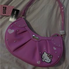 Pink Hello Kitty Purse Brand New With Tags Comes With Key Chain #Hellokitty #Hk #Purse Hello Kitty School Bag, 2000s Purse, Hello Kitty Makeup Bag, Hello Kitty School, Hello Kitty Bags, Y2k Hello Kitty, Hello Kitty Purse, Hello Kitty Makeup, Kitty Items