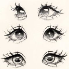 the eyes are drawn in different ways