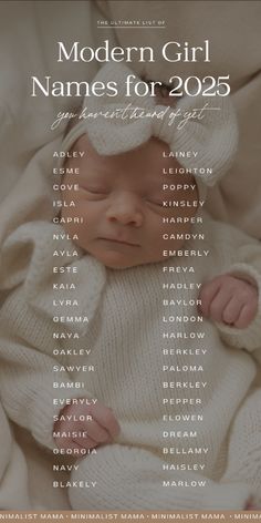 Need modern baby name inspiration for your baby girl? I’m sharing 100+ unique, trendy, and modern girl names for 2025. Whether you want modern baby names with meanings or cool and cute girl name options, this modern baby girl name list has your perfect pick!