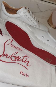 Louboutin Sneakers Women, Sneakers Wishlist, Red Bottom Sneakers, Red Bottoms Sneakers, White Louboutin, Minion Sneakers, Christian Louboutin Sneakers, Kd Sneakers, Vans Sneakers (men)