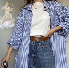 Jean Azul, Chique Outfit, Looks Jeans, Casual College Outfits, Wardrobe Tips, Outfits Chic, Nice Style, Causual Outfits