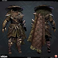 two different types of armor are shown in this image