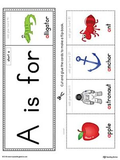 an activity for children to learn how to read the alphabet