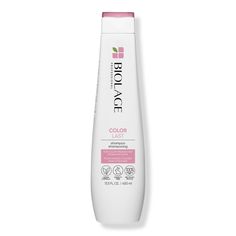 Color Last Shampoo -  Biolage Color Last Shampoo is essential for maintaining colored-treated hair health and repairing damage. This nourishing shampoo protects hair from environmental damage and strengthens hair while hydrating. Packaging may vary.    Benefits     Low pH shampoo for color treated hair helps prolong color vibrancy Gently cleanses to prevent unnecessary stripping of color Paraben-free Suitable for color-treated hair and non color-treated     Research Results     Helps salon hair Salon Hair Color, The Organic Pharmacy, Matrix Biolage, Low Maintenance Hair, Nourishing Shampoo, Skin Medica, Hair Help, Best Shampoos, Sulfate Free Shampoo