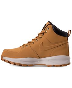 Nike Men's Manoa Leather Boots from Finish Line & Reviews - Finish Line Athletic Shoes - Men - Macy's Nike High-top Hiking Boots For Outdoor Activities, Nike High-top Outdoor Hiking Boots, Nike High-top Hiking Boots, Nike High-top Hiking Boots For Outdoor, Nike Leather High-top Sneakers With Vibram Sole, Nike High-top Hiking Boots With Vibram Sole, Nike High-top Waterproof Hiking Boots, Nike High-top Waterproof Boots For Hiking, Nike Hiking Boots With Rubber Sole For Outdoor Activities