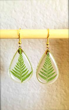 Fern Earringsplant Earrings Geometrical Earringsminimalist | Etsy Handmade Nature-inspired Earrings As A Gift For Her, Nickel Free Botanical Earrings As Gift, Nickel Free Botanical Earrings For Gifts, Nickel-free Botanical Earrings As Gift, Nickel-free Botanical Style Earrings As Gift, Nickel-free Nature-inspired Earrings As Gift, Nickel-free Nature-inspired Earrings For Gift, Nature-inspired Hypoallergenic Jewelry For Gifts, Leaf-shaped Earrings For Gift