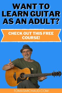 Wan To Learn Guitar As An Adult? Check Out This Free Course! Easy Guitar Song, Strumming Guitar, Guitar Anatomy, Guitar Learning, Learn Singing