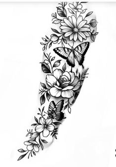 Unique Half Sleeve Tattoos, Arm Sleeve Tattoos For Women, Floral Thigh Tattoos, Cute Hand Tattoos, Tattoos For Women Half Sleeve, Tattoos For Black Skin, Forearm Tattoo Women