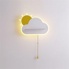 Every child should grow up in a friendly environment. The Dreamier wall sconce will allow you to create a nice corner in your toddler's room. The lamp will best fulfill its role placed by the bed or above the chest of drawers. Importantly, the heart of the design is an energy-saving LED bulb. So you can set an ecological example in front of your child, literally and figuratively! The lampshade was formed in the form of one clouds creating an interesting composition.  
 What does it mean to set o Maximalist Nursery, Interesting Composition, Cloud Wall, Chandelier Floor Lamp, Iron Lighting, Wall Finishes, Toddler Room, Chandelier Ceiling Lights, Cozy Space