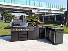 100% New In Box. High Quality Black #201SS Stainless Steel Construction, High Quality Stainless Steel Burners + Flame Guards, 8 Zone BBQ Grill, Rotisserie Kit (Skewer, Motor, Bracket, all parts included), Rear Infrared Sear Burner Included. Outdoor Kitchen Bars, Steel Grill, Outdoor Bbq Kitchen, Kitchen Grill, Bbq Island, Outdoor Kitchen Island, Outdoor Grills, Outdoor Kitchen Grill, Bbq Kitchen