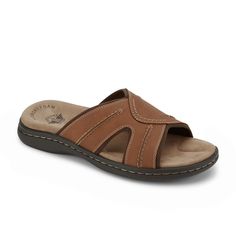 Slide into personalized comfort and cool, casual style with these Dockers sandals. The roomier, relaxed fit paired with the memory foam insole and Fusion Footbed of these men’s sandals creates an outstanding level of comfort and support. The durable rubber outsole and distressed, man-made uppers of these shoes are perfect for any weekend you’ve got planned. Easily pair them with khakis, jeans, or shorts for a laid-back look. SIZE TIP: These sandals are roomy, so please order ½ size smaller than Tattoos For Women Meaningful, Mens Sandals Beach, Shoe Warehouse, Mens Slide Sandals, Men Slides, Mens Shoes Sandals, Dockers Men, Sandals Beach, Mens Slides