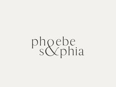 the logo for phoebe & amphia, which has been designed by person