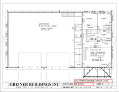 the floor plan for green buildings inc's office building, which is currently under construction