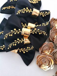 Black and Gold Satin Butterfly Bow Tie, Formal Black Bowties for Men Bowtie, Wedding Groom Bowtie Groomsmen Attire Gold Rhinestones Sequin - Etsy Gold Satin Bow Tie For Black-tie Events, Gold Bow With Tie Back For Wedding, Gold Elegant Bow With Tie Back, Gold Satin Bow For Wedding, Gold Wedding Bow Tie With Tie Back, Detachable Black Bow For Wedding, Elegant Gold Bow Tie For Party, Gold Satin Bow For Formal Occasions, Gold Bow With Bow Tie Back For Party