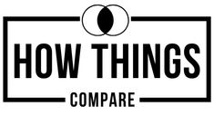 the logo for how things compare