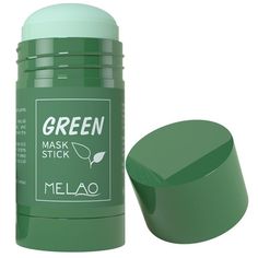 2023 Organic Green Tea Mud Mask Stick - 40g Hydrating and Acne-Fighting Clay Mask for Women - Wnkrs Green Tea Mask Stick, Green Tea Skin, Green Tea Facial, Green Tea Mask, Organic Green Tea, Pore Cleansing, Mud Mask, Effective Skin Care Products, Green Tea Extract