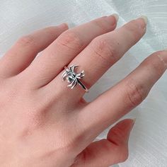 This cute spider ring has great details of the realistic spider, made of solid 925 sterling silver and platinum plating with oxidation darkening process to give it shiny look and great details. Add this cool spider ring to your everyday fine jewelry collection of as gift for your love one. Shipping Policy: Orders will be shipped within 1-3 business days. Economy shipping will take 7-14 days to arrive for U.S. orders. International shipping time is vary per country and per shipping method. Shippi Spider Ring, Real Spiders, Nails Necklace, Plate Jewelry, Spider Jewelry, Brand Clothes, Girly Accessories, Fine Jewelry Collection, Jewelry Plate