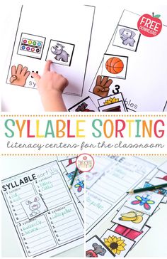 This easy to prep syllable sorting game will be a huge hit in your literacy centers and small groups. The best part is that it is FREE. Be sure to follow me for more freebies your students are sure to love. First Grade Centers Free, Importance Of Literacy, Boy Activities, Small Group Reading Activities, Cognitive Learning, Education Printables, Centers Kindergarten, Syllables Activities, Ela Centers