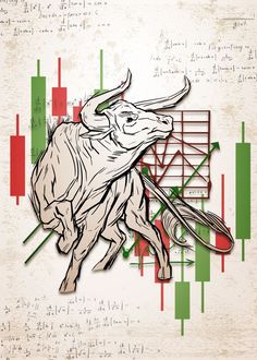 'Bears Vs Bulls Bullmarket' Poster by BestPrints | Displate Stock Exchange Aesthetic, Trader Tattoo, Technology House, Bear Vs Bull, Chart Patterns Trading, Bear Logo Design, Bulls Wallpaper, Project Cover Page, Loki Aesthetic