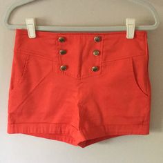 Never Worn High Waisted Shorts I Bought While I Was In Canada At Simons. I Accidentally Bought The Wrong Size So It’s Too Big On Me. Dressy Material, With 3 Buttons On Each Side For Design. There Is A Zipper On The Side. Fitted Summer Bottoms With Short Inseam, Fitted High Waist Jean Shorts With Button Closure, Fitted Summer Bottoms With Pockets, Fitted High Rise Summer Shorts, Fitted High Rise Shorts For Summer, Fitted Jean Shorts With Pockets For Summer, Fitted High Waist Summer Shorts, Fitted High Rise Beach Shorts, Fitted High Rise Shorts For The Beach