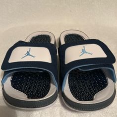 Jordan Hydro 13 Slides . Size 10 Comfortably Wear Great On Your Feet. Sporty Blue Jordan Shoes With Synthetic Material, Blue Sporty Slides For Sports, Slip-on Jordan Shoes With Rubber Sole, Blue Leather Jordan Shoes With Cushioned Footbed, Sporty Slip-on Jordan Shoes With Cushioned Footbed, Navy Sporty Slides With Cushioned Footbed, Sporty Navy Slides With Cushioned Footbed, Navy Sporty Sandals With Cushioned Footbed, Sporty Navy Sandals With Cushioned Footbed