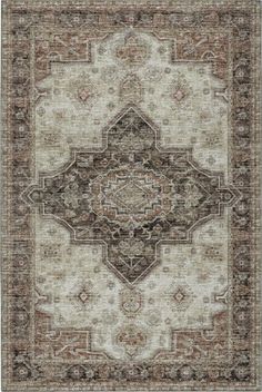 an area rug with various colors and patterns