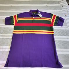 Salty Dog Gant Polo Colorblock Size Large Vintage With Tags. Purple Cotton Color Block Tops, Purple Color Block Cotton Tops, Parody Songs, Footjoy Golf, Salty Dog, Dog Shirts, Lacoste Polo, Blue Polo Shirts, Original Penguin