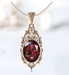 Exquisite Oval Necklace With Intricate Design, Elegant Oval Garnet Necklace, Exquisite Handmade Necklaces For Anniversary, Exquisite Handmade Necklace For Anniversary, Oval Garnet Necklaces For Anniversary, Oval Garnet Necklace For Anniversary, Oval Garnet Jewelry With Intricate Design, Exquisite Filigree Wedding Necklaces, Exquisite Filigree Necklace For Wedding