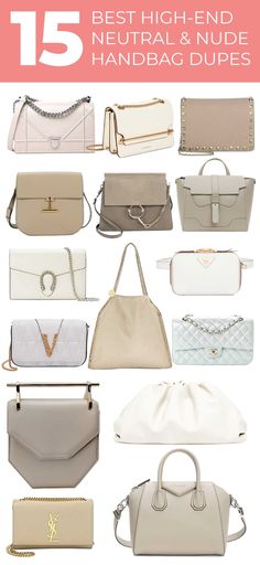 Beautiful Luxury Designer Handbags White Handbags For Women, White Purses And Handbags, White Designer Purse, Trendy Purses 2022, Taupe Handbag Outfits, Trendy Purses 2023, Beige Purse Outfit, White Handbag Outfit, Taupe Handbags