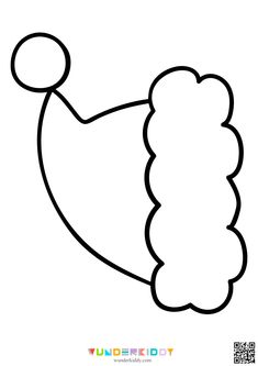 the outline of a cartoon character for children to color