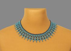 A turquoise necklace is a stylish and original decoration. A seed bead necklace will make you more tender and sophisticated. A modern necklace will be a wonderful birthday gift for sister. Despite the size, the bead necklace is not heavy.  A boho necklace is suitable for any look and is easily combined with clothes of different styles. All beaded jewelry in our assortment is unique. Each product has its own style and original design. Nevertheless, many pieces of jewelry are easily combined with Bead Collar Necklace, Handmade Bead Jewellery, Gold Collar Necklace, White Beaded Necklaces, Beaded Bib Necklace, Beaded Collar Necklace, 21 Birthday, Modern Necklace, Woven Necklace