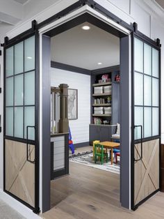 an open door leading to a play room